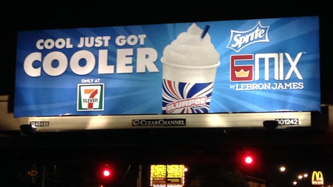7-Eleven Sprite 6 Mix Slurpee Billboard Ad